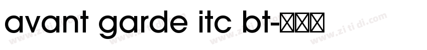 avant garde itc bt字体转换